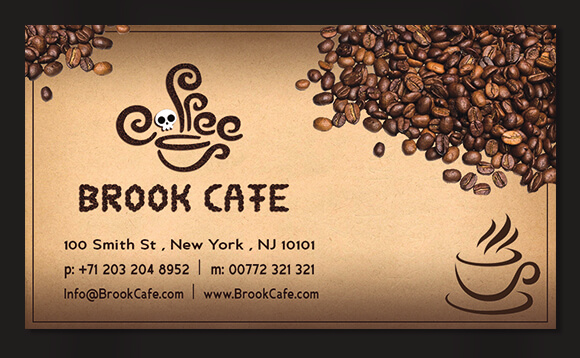 Brook Cafe Business Card